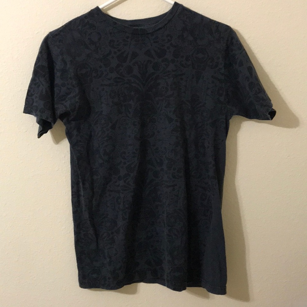 Black star wars death vader pattern t-shirt medium